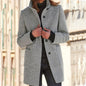 Winter Casual Button Outwear For Women Clothing