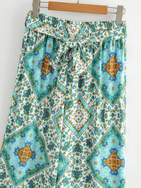 Fall Women's Clothing Positioning Printing Suit Long-sleeved Top Wide-leg Trousers For Women