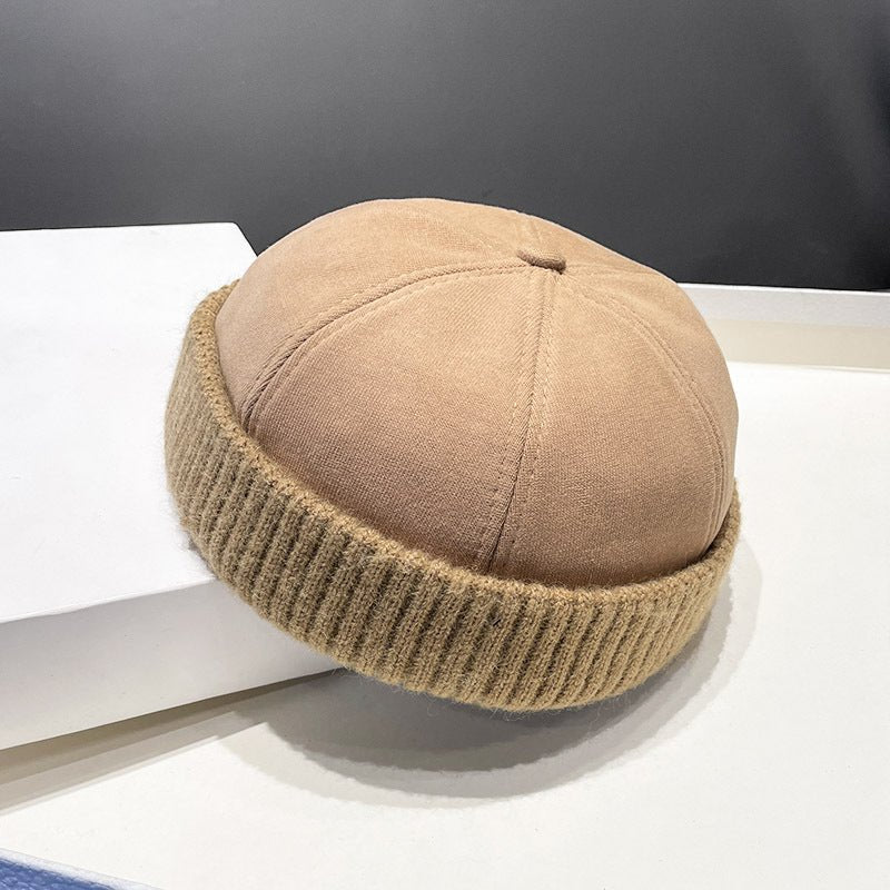 Autumn And Winter Deerskin Velvet Beret Melon Skin Hat - AGB LuxeDrop