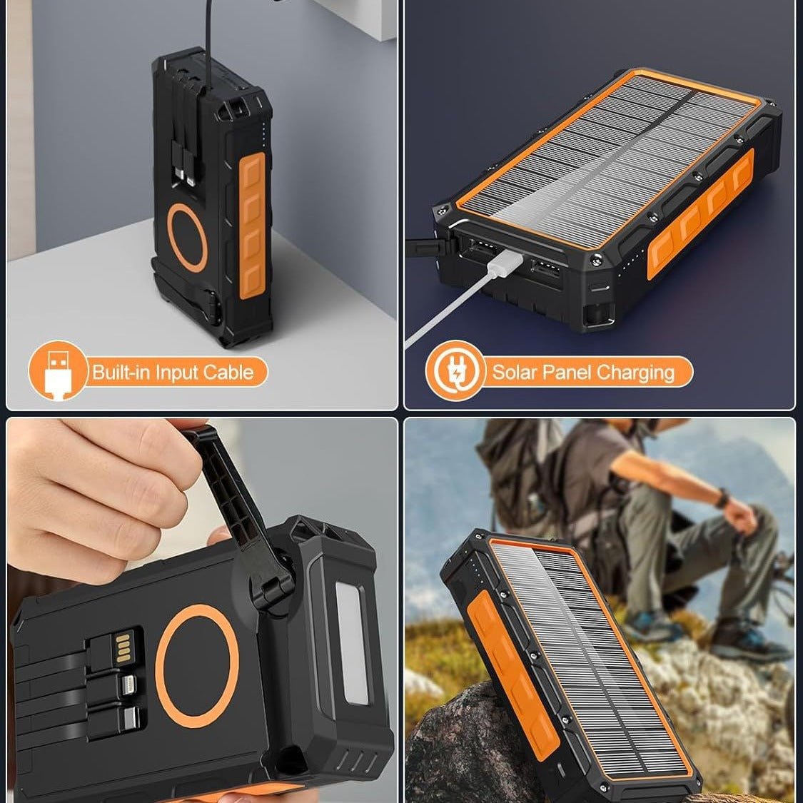 Solar Hand Power Generation Portable Wireless Charging Power Supply - AGB LuxeDrop