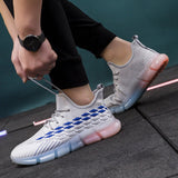 Spring And Autumn Summer New Breathable Sneakers Flyknit Surface All - matching Running Shoes - AGB LuxeDrop