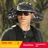 Long Endurance Lithium Battery Fan Solar Charging Wind Sun Protection Hat - AGB LuxeDrop