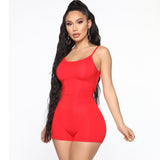 Women's Skinny Athleisure Suspender Jumpsuit - AGB LuxeDrop