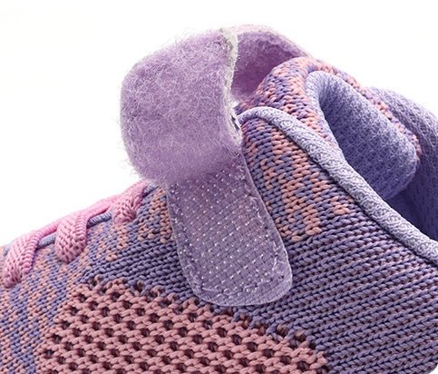 Pure Color Velcro Sneakers Lightweight Running Shoes For Boys And Girls - AGB LuxeDrop