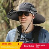Long Endurance Lithium Battery Fan Solar Charging Wind Sun Protection Hat - AGB LuxeDrop