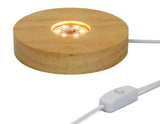 Wood LED Light Display Base - AGB LuxeDrop