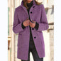 Winter Casual Button Outwear For Women Clothing
