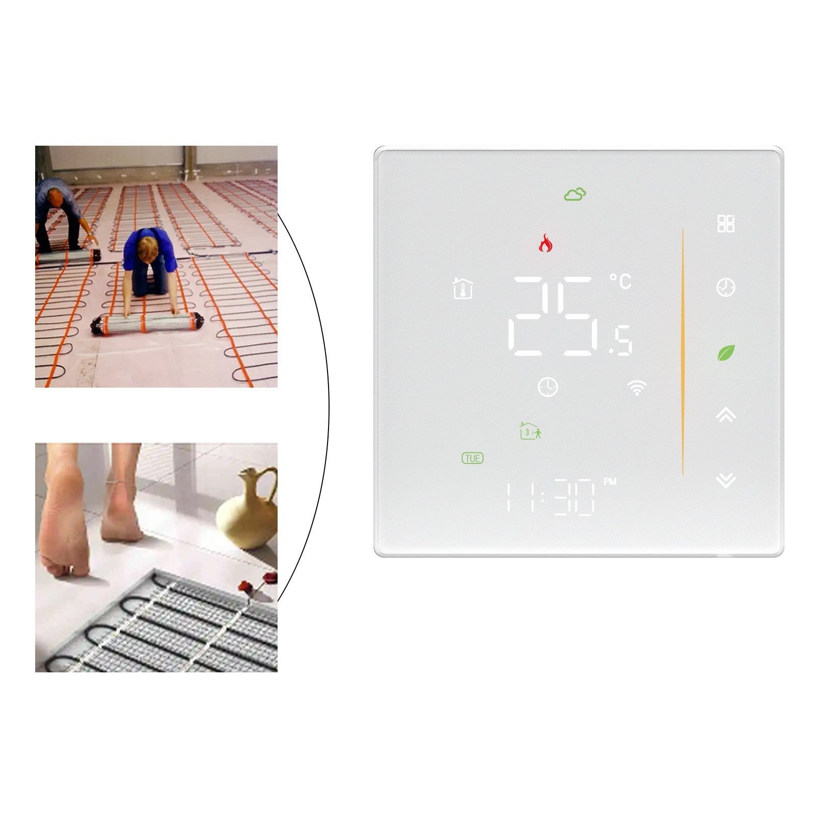 Intelligent Home Heating Energy - saving Thermostat Switch - AGB LuxeDrop