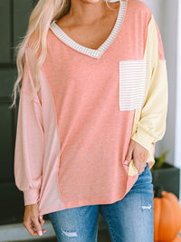 Casual Striped Multicolor Hoodie Women