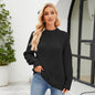 Casual Round-neck Pullover Sweater Winter Top for Women