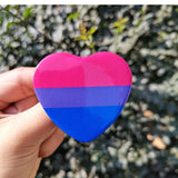 Creative Heart Shaped Rainbow Flag Badge - AGB LuxeDrop