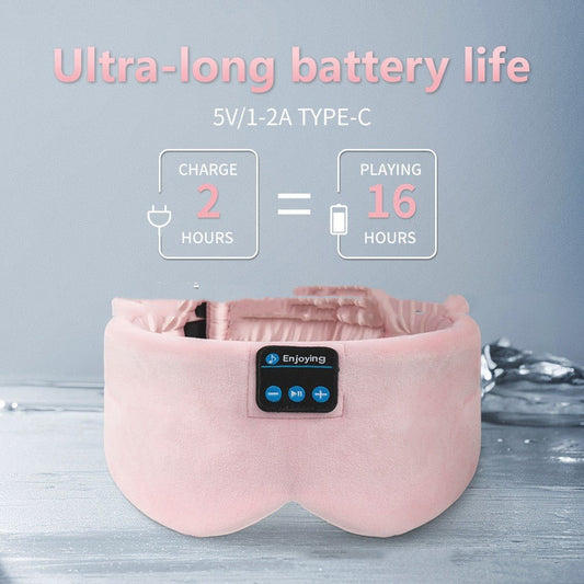 Updated Silk Center Soft Bluetooth Music Sleeping Eye Mask - AGB LuxeDrop