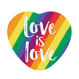Creative Heart Shaped Rainbow Flag Badge - AGB LuxeDrop