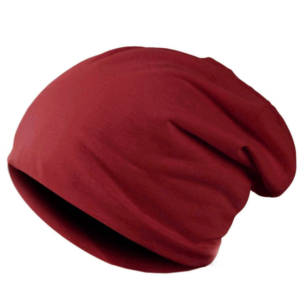 Solid Color Autumn Spring Beanies Hats For Man Male - AGB LuxeDrop