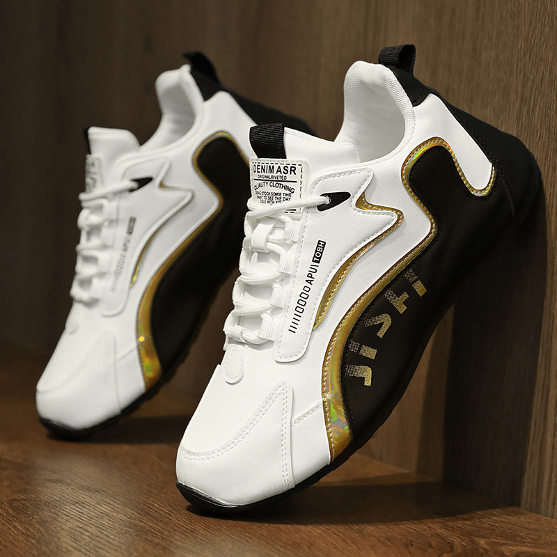 Fashion Colorblock Lace-up Sneakers For Men Sports Shoes