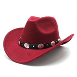 Minority Style Woolen Western Couple Cowboy Hats - AGB LuxeDrop