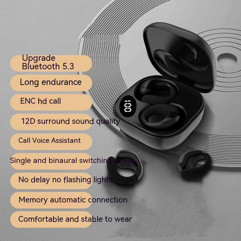 Digital Display Earclip Bluetooth Earphones - AGB LuxeDrop