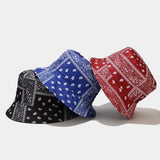 Bandana Print Bucket Hats With Multiple Colorways - AGB LuxeDrop