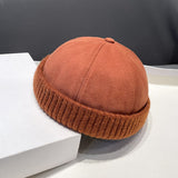 Autumn And Winter Deerskin Velvet Beret Melon Skin Hat - AGB LuxeDrop