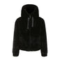 Plush Coat Hooded Long Sleeve Warm-keeping Cotton Clothing Short Top For Women