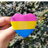 Creative Heart Shaped Rainbow Flag Badge - AGB LuxeDrop