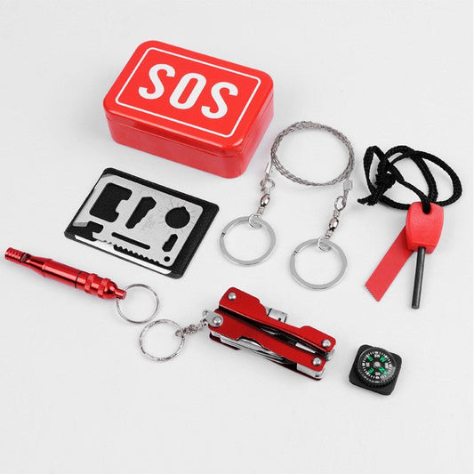 Camping Multi - function Tool Equipment Set First Aid Box Emergency Supplies - AGB LuxeDrop