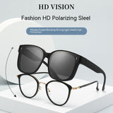 Summer Driving Sun Protection Polarized Light One Mirror Dual Use Anti Glare Trendy Sunglasses - AGB LuxeDrop