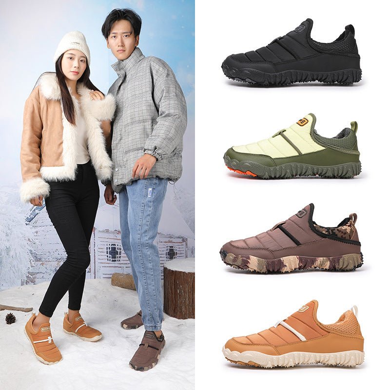 Snow Boots Outdoor Couple Leisure Non - slip Anti - velvet Warm Cotton Shoes - AGB LuxeDrop