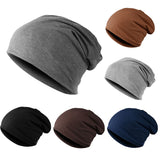 Solid Color Autumn Spring Beanies Hats For Man Male - AGB LuxeDrop