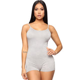 Women's Skinny Athleisure Suspender Jumpsuit - AGB LuxeDrop