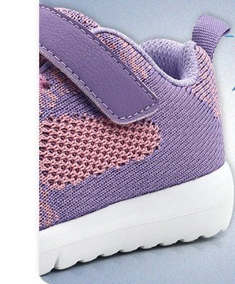 Pure Color Velcro Sneakers Lightweight Running Shoes For Boys And Girls - AGB LuxeDrop