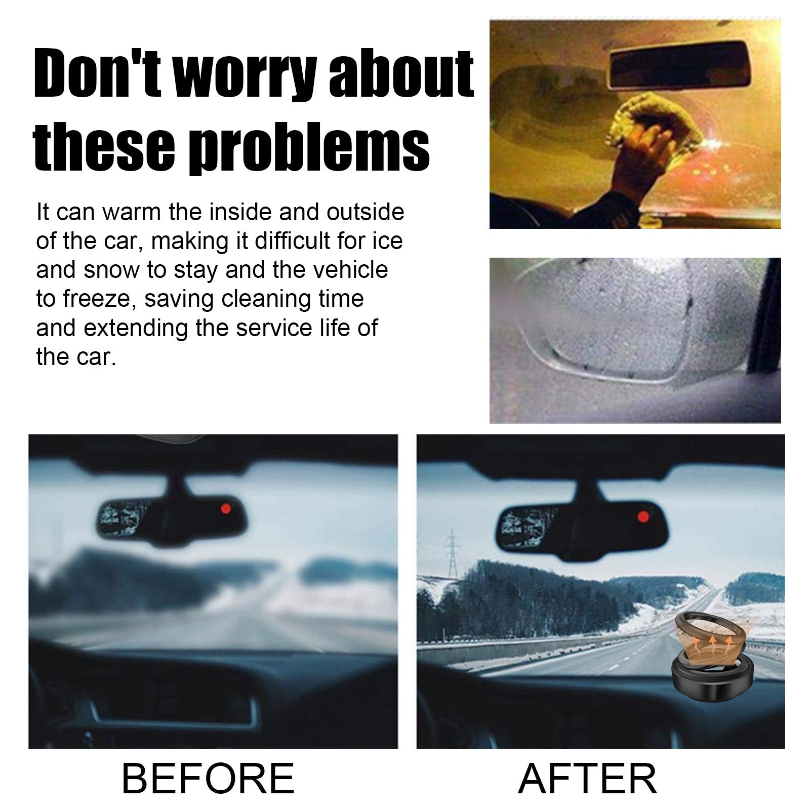 Portable Miniature Vibration Radiator Helps Car Heat Dissipation